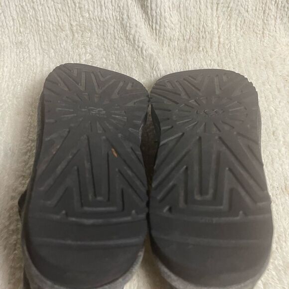 UGG  Men’s Denim Charcoal Gray slip on Ankle Boots fur lining  SZ11 main image 4